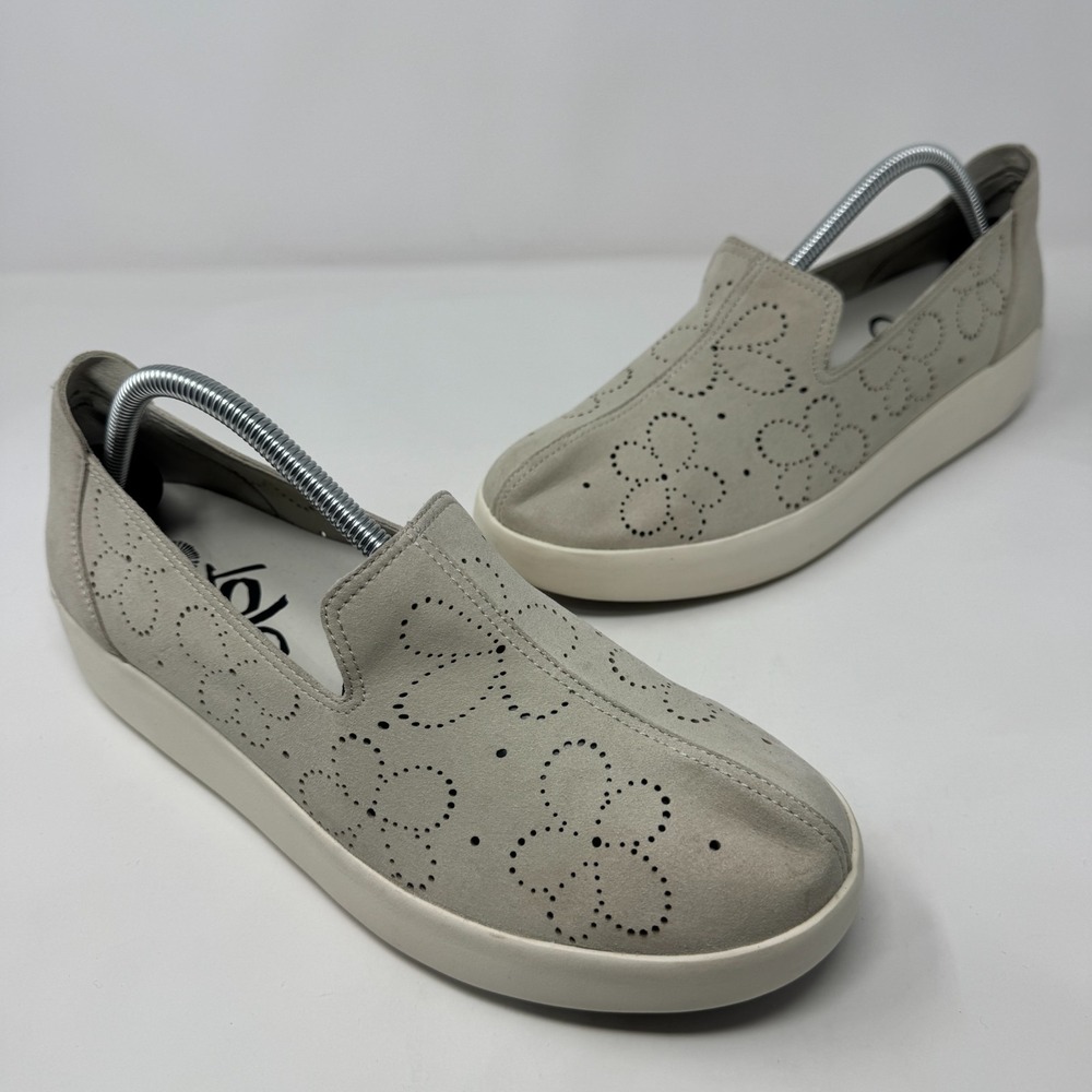 OTBT Off The Beaten Track Coexist Slip On Sneakers Floral Beige Women's Size 11